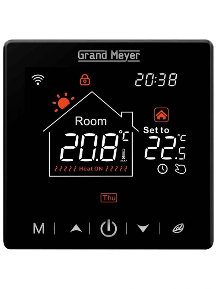 Programmējams temperatūras regulators ar Wi-Fi tālvadības piekļuvi SN-20, 16A, 3,6 kW